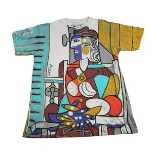 Rare Vtg Vintage Picasso Artwork Mega Print Size L